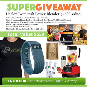 Harley Pasternak Blender and Fitbit Super Giveaway by Blender Babes
