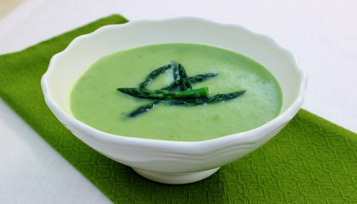 Asparagus Leek Soup Beauty Detox recipe by Kimber Snyder