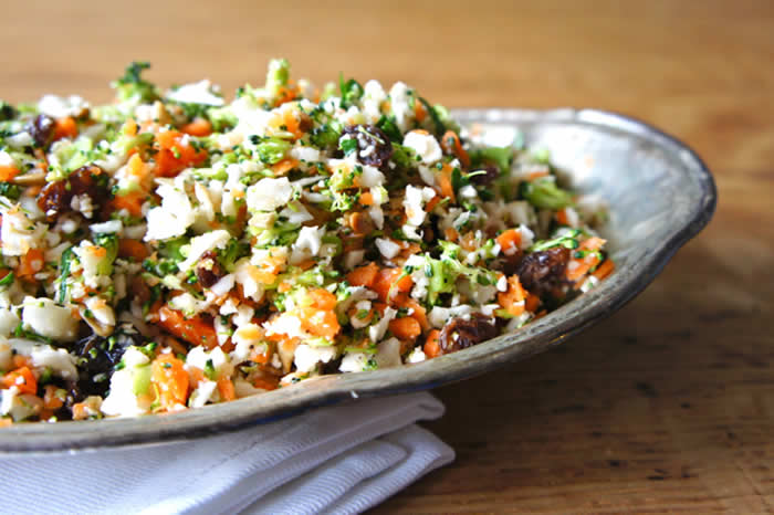 Broccoli Hemp Slaw with Tangy Mustard Dressing Recipe by @BlenderBabes