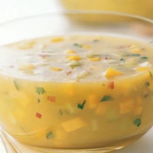 Chilled-Mango-And-Cucumber-Soup-Epicurious in a Blendtec or Vitamix blender