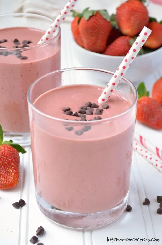 Chocolate Covered Strawberry Protein Shake