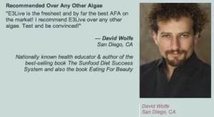 David Wolfe buy E3live blue green algae klamath lake by @BlenderBabes