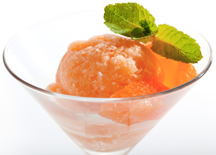 Grapefruit Honey Sorbet with Vanilla and Ginger by Cheryl Sternman Rule's Ripe Cookbook