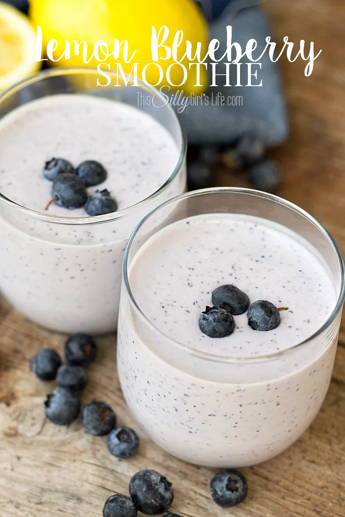 Lemon Blueberry High Protein Smoothie Without Protein Powder