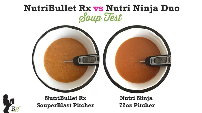 Nutri Ninja vs NutriBullet Rx Hot Soup Test