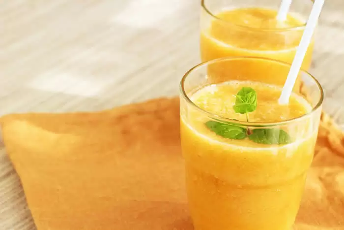 Tropical Papaya Banana Fruit Smoothie