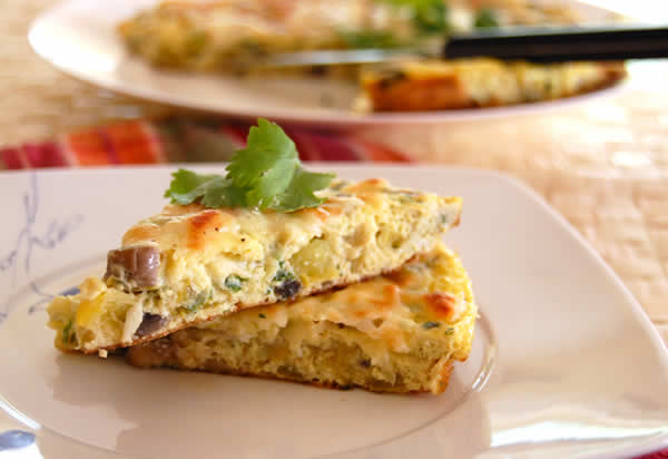 Baked Vegetable Frittata from @BlenderBabes