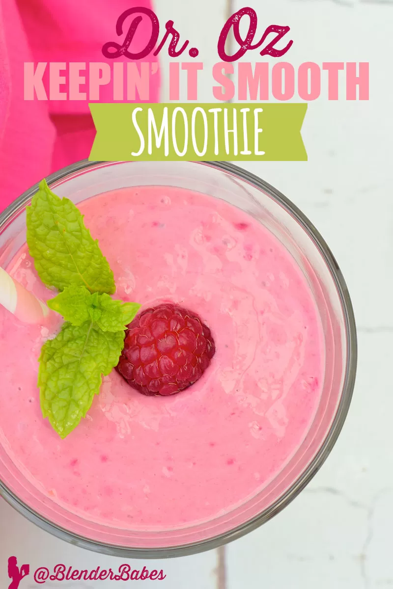 Dr. Oz Keep It Smooth High Protein Breakfast Smoothie Recipe from @BlenderBabes