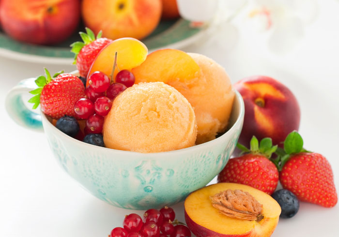 Instant Vegan Fruit Sorbet recipes made in a Vitamix or Blendtec blender